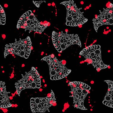 Soyut grafiti sanat arka planı, karalama, kusmuk ve el çizimi stili. İzler, desenler, sancaklar ve vektör biçimindeki tekstil için sokak sanatı graffiti şehir teması.