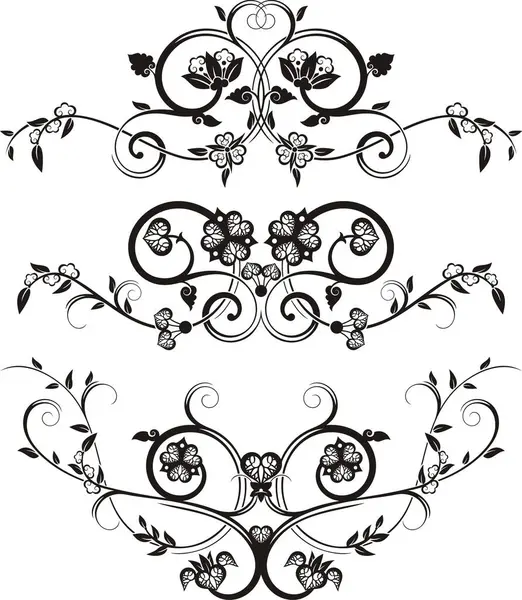 Geleneksel Japon çiçek süsleri ve doğulu dekoratif tasarımlar. Son derece temiz vektör çizgileri, vinil ve lazer hazır..