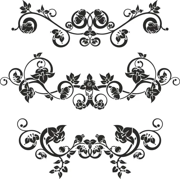 Geleneksel Japon çiçek süsleri ve doğulu dekoratif tasarımlar. Son derece temiz vektör çizgileri, vinil ve lazer hazır..