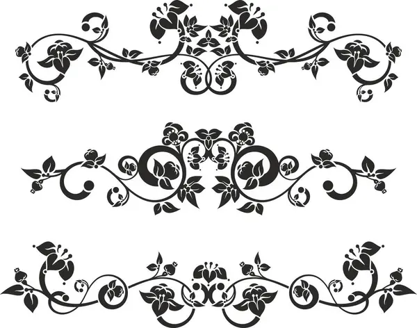 Geleneksel Japon çiçek süsleri ve doğulu dekoratif tasarımlar. Son derece temiz vektör çizgileri, vinil ve lazer hazır..