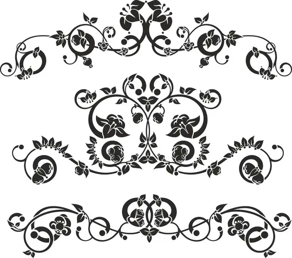 Geleneksel Japon çiçek süsleri ve doğulu dekoratif tasarımlar. Son derece temiz vektör çizgileri, vinil ve lazer hazır..