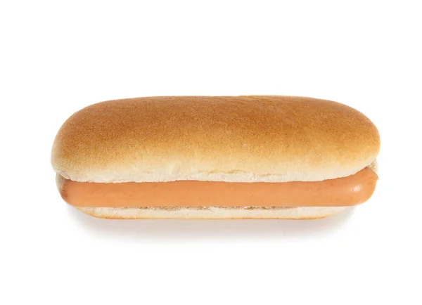 Hot Dog Izolovaných Bílém Pozadí — Stock fotografie