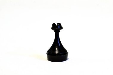 The picture shows a lonely tour, black. Chess figure.