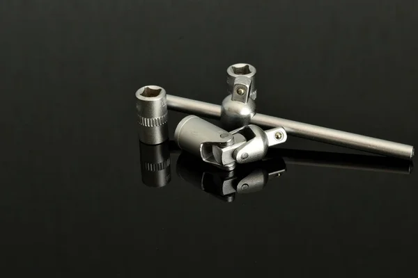 Socket Locksmith Key Interchangeable Movable Head — Stock Photo, Image