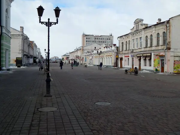 Tambov Tambov Regionen Ryssland 2019 Stadens Gator Med Gångväg — Stockfoto