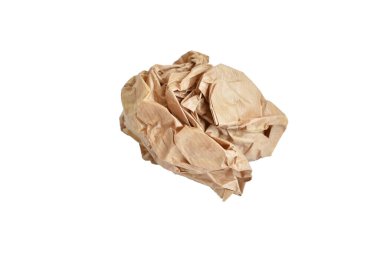 Buruşmuş kağıt yemek torbası, çöp. Yüksek kalite fotoğraf