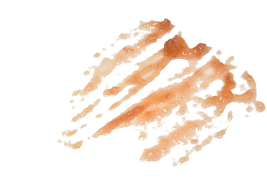 Elma reçeli beyaz arka planda çizgilerle lekelenir.