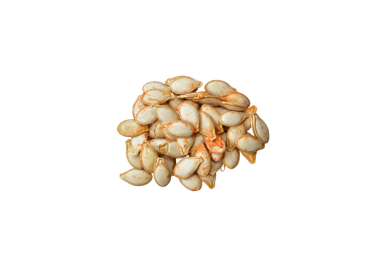 Bahçeye ekmek için kuru kabak tohumları..