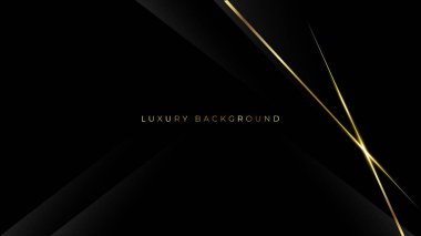 Lüks altın efektli siyah bir arka plan. Vektör illüstrasyon hisse çizimi