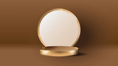Ürün sunumunuz veya ürün görünümü kaidesi için lüks, zarif podyum görünümü arkaplanı