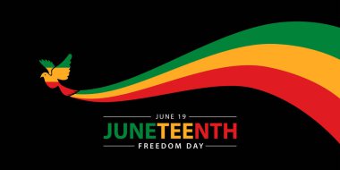 Haziran Bağımsızlık Günü 'nde. Özgürlük ya da Özgürlük Günü. Yıllık Amerikan tatili. Afro-Amerikan tarihi ve mirası