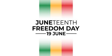 Haziran Özgürlük Günü, Arkaplan Tasarımı kutlamaları. Pankart, Poster, Tebrik Kartı İllüstrasyonu