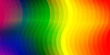 PRIDE month banner for festival parades, parties, and social events. Colorful rainbow flag on dark background. Vector illustration template