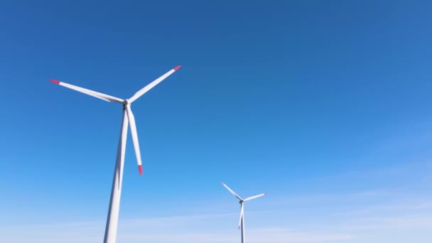 Norway Oslo 2022 Wind Farm Eco Friendly Alternative Energy Sources — Stock Video