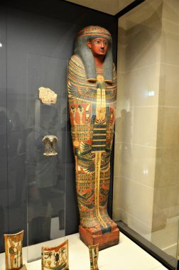 Paris, Fransa 03.25.2017: Paris 'in ünlü bir müzesinin içi