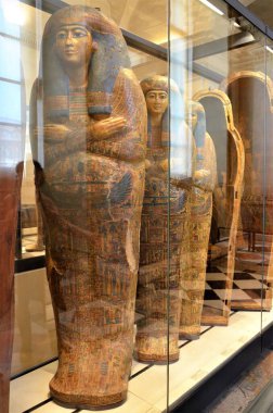 Paris, Fransa 03.25.2017: Paris 'in ünlü bir müzesinin içi