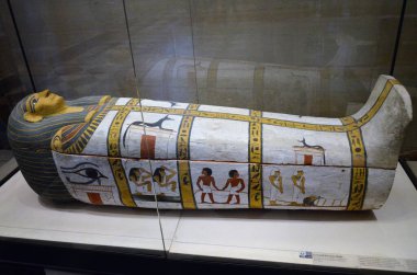 Paris, Fransa 03.25.2017: Paris 'in ünlü bir müzesinin içi