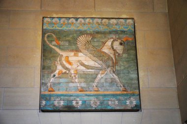 Paris, Fransa 03.25.2017: Paris 'in ünlü bir müzesinin içi