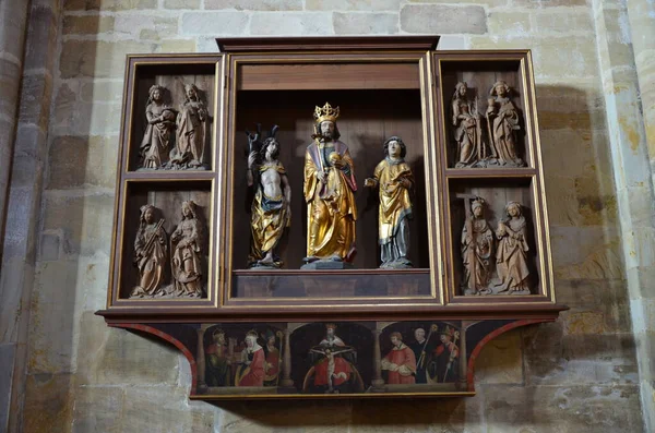 Bamberg Almanya 2018 Bamberg Katedrali Dört Kuleye Sahip Geç Dönem — Stok fotoğraf