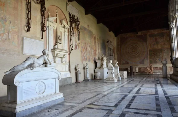 stock image Pisa, Italy 04.27.2018: The Camposanto Monumentale, the ancient cemetery and mausoleum in the Square of Miracles in the Tuscan city of Pisa