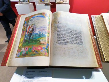 FRANKFURT, GERMANY 10.14.2018: Frankfurt Kitap Fuarı 14 Ekim 2018, Frankfurt, Almanya.