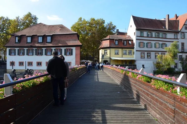 ドイツのBamberg 2018 BambergでRegnitz川の岸にある歴史的な四半期 — ストック写真