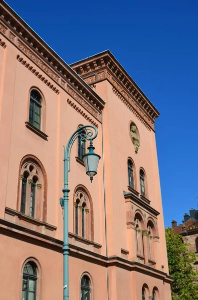 Fachada Antigua Hermosa Casa Apartamentos Históricos Wiesbaden Alemania — Foto de Stock