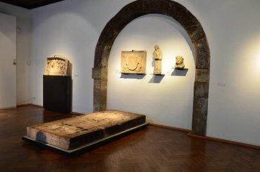 Regensburg, Almanya 12.02.2018: Tarih Müzesi Regensburg (Regensburg Tarih Müzesi)).
