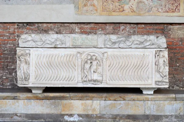 Piza Włochy 2018 Pomnik Camposanto Starożytny Cmentarz Mauzoleum Placu Cudów — Zdjęcie stockowe