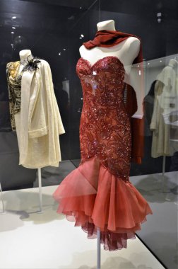 Frankfurt am Main, Almanya 08.25.2018: Deutsche Film Müzesi 'ne (Alman Film Müzesi) yakın çekim)