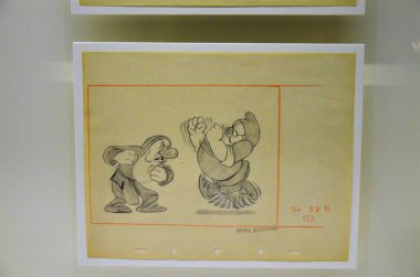 Frankfurt am Main, Almanya 08.25.2018: Deutsche Film Müzesi 'ne (Alman Film Müzesi) yakın çekim)