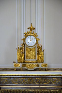 Paris, Fransa 03.25.2017: Paris 'in ünlü bir müzesinin içi