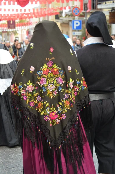 Святой Антиоко Сардиния 2018 Религиозное Шествие Сант Антиоко — стоковое фото