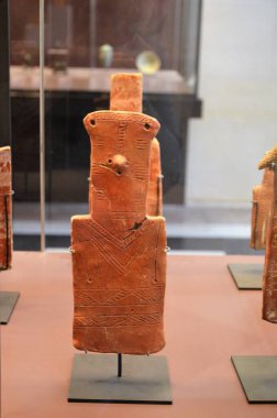 Paris, Fransa 03.25.2017: Paris 'in ünlü bir müzesinin içi