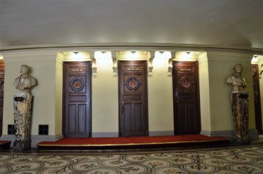 Paris, Fransa 03.23.2017: Opera National de Paris 'in İçişleri