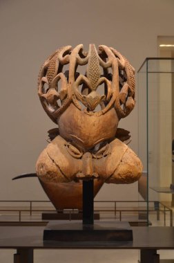 Paris, Fransa 03.25.2017: Paris 'in ünlü bir müzesinin içi