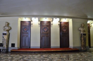 Paris, Fransa 03.23.2017: Opera National de Paris 'in İçişleri