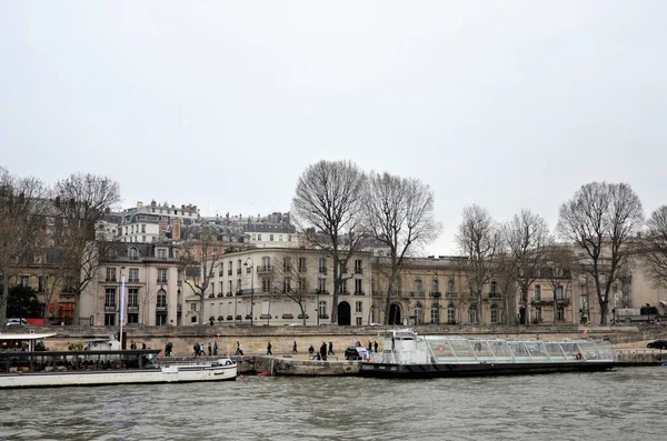 Paris Frankrike 2017 Flodstränderna Seine Hösten — Stockfoto