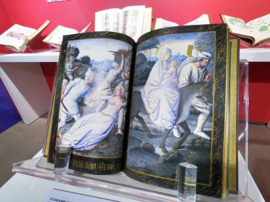 FRANKFURT, GERMANY 10.14.2018: Frankfurt Kitap Fuarı 14 Ekim 2018, Frankfurt, Almanya.