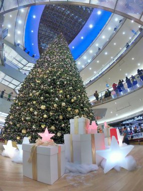 Kassel, Almanya - 12.08.2018: Noel pazarı