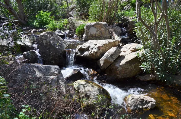 Spendula Wasserfälle Villacidro Sardinien lizenzfreie Stockbilder