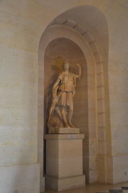 Versay, Fransa - 03.26.2017: Paris yakınlarındaki Versailles Şatosu (Versailles Sarayı)