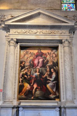 Pisa, İtalya 04.27.2018: Pisa Katedrali (Katedral de Pisa), İtalya