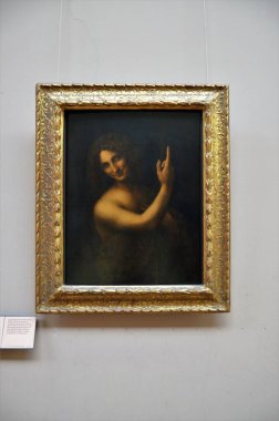 Paris, Fransa 03.25.2017: Paris 'in ünlü bir müzesinin içi