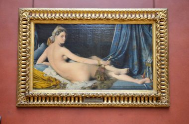 Paris, Fransa 03.25.2017: Paris 'in ünlü bir müzesinin içi