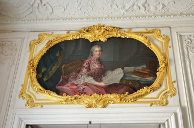 Versay, Fransa - 03.26.2017: Paris yakınlarındaki Versailles Şatosu (Versailles Sarayı)