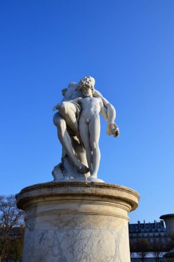 Ünlü Alexandre Köprüsü Paris, Fransa 'da gün batımında