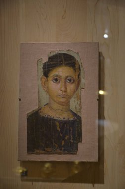 Paris, Fransa 03.25.2017: Paris 'in ünlü bir müzesinin içi