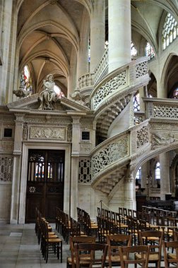 Paris, Fransa 03.25.2017 Paroisse Saint tienne du Mont, Paris Katolik Kilisesi