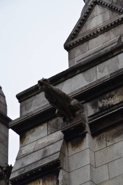 Paris, Fransa 03.25.2017: Sacre Coeur Kilisesi, Fransa